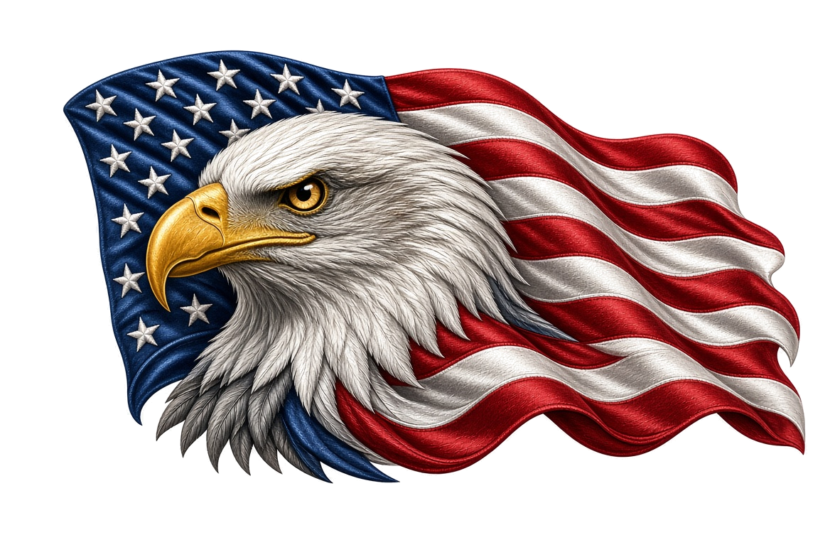 EagleForge Prints eagle and flag mark